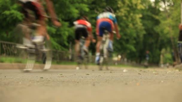 赛车自行车 — 图库视频影像