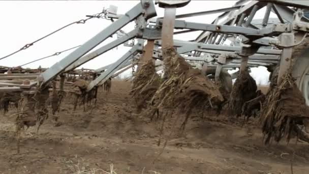 Field Plowing. Three Frames. Slow Motion. — Stock Video