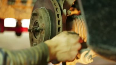 mekanik işleci ile araba Fren diski