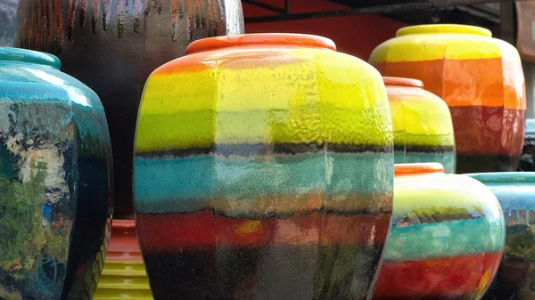 Colored jars. — Stock Photo, Image