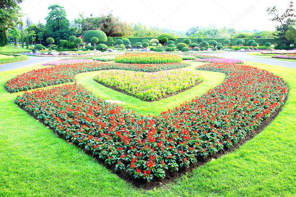 Parks Colourful Flowerbeds
