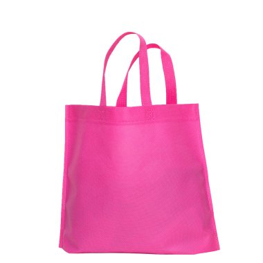 Beyaz pembe ve rad torbaları üzerinde beyaz izole izole Çantalar