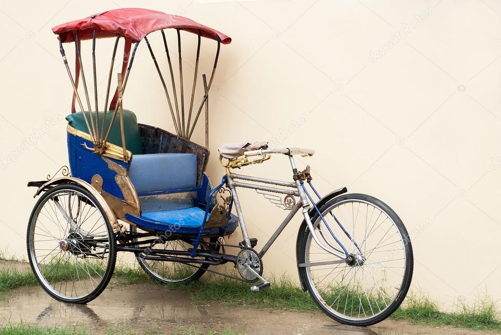 Typical Asian rickshaw Tuk Tuk