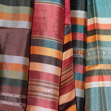 renkli Tayland ipek arka plan doku