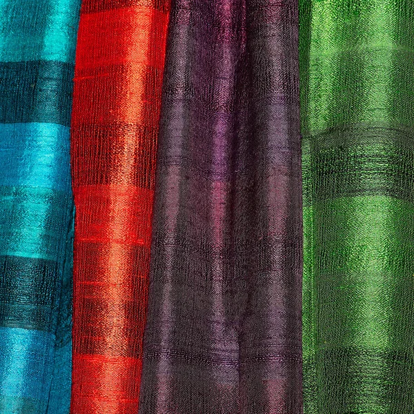 Colorful Thailand Silk Backgrounds Texture — Stock Photo, Image