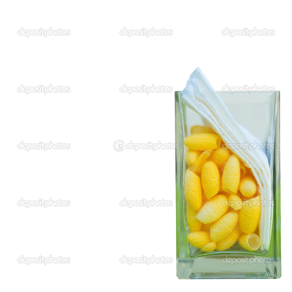 Yellow in the glass cocoon