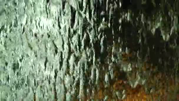 1080 Super Langsam Wasservorhang Nahaufnahme Wasser Abstrakten Hintergrund — Stockvideo