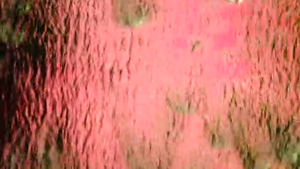 Сверхмедленный Водяной Занавес 1080 Закрывает Водный Фон — стоковое видео