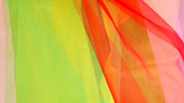 Birçok renkten 4K Kumaş, kırmızı sarı yeşil doku ve arka plan 