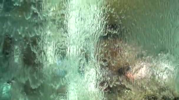 1080 Супер Повільна Завіса Води Крупним Планом Водяний Абстрактний Фон — стокове відео