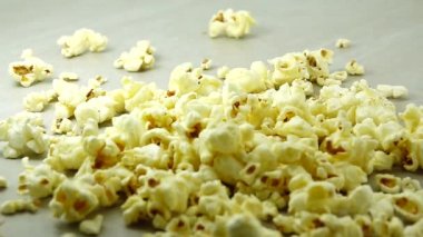  Popcorn tossed up Shot with high speed camera, HD 1080p. Slow Motion.