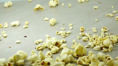  Popcorn tossed up Shot with high speed camera, HD 1080p. Slow Motion.