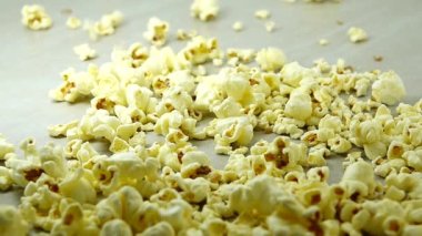  Popcorn tossed up Shot with high speed camera, HD 1080p. Slow Motion.