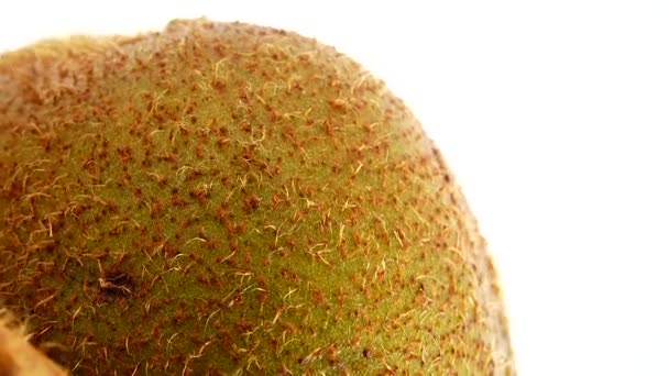 Kiwi Fruit Heap Sliced Whole Kiwi Fruit Close Rotating — 图库视频影像