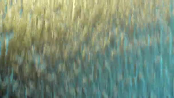 Vatten Gardin Närbild Abstrakt Struktur Och Bakgrund — Stockvideo