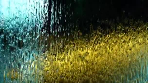 1080P 250Fps Avondmaal Langzaam Water Gordijn Close Abstract Achtergrond — Stockvideo