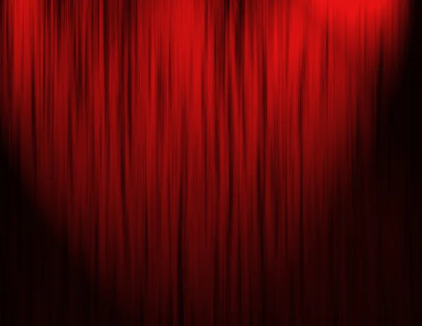 Cortinas de teatro vermelho — Fotografia de Stock