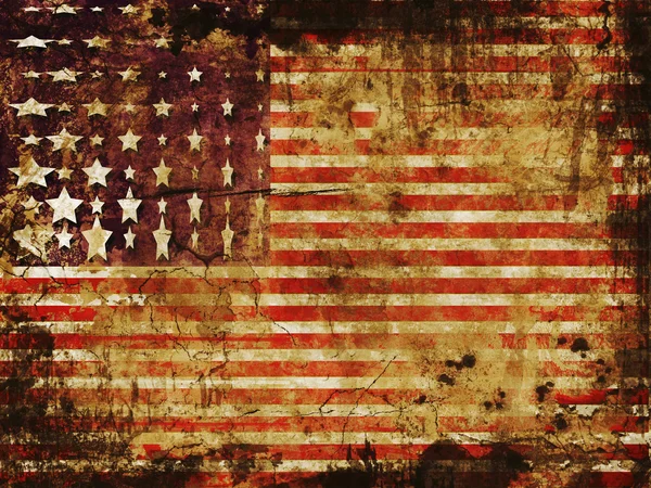 Bandiera americana grunge — Foto Stock