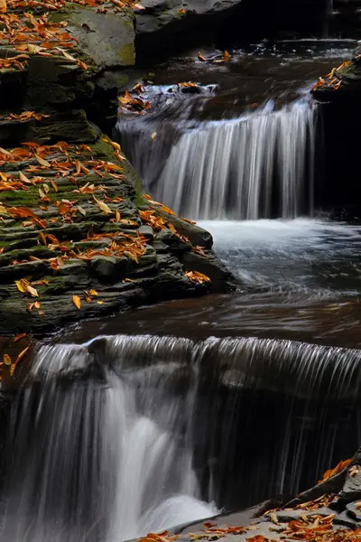Waterfalls in Autumn — Stock Photo, Image