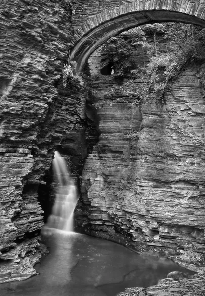 Waterfalls, Black and White — Stock Photo, Image