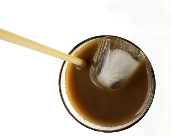 Ledová káva top view — Stock fotografie
