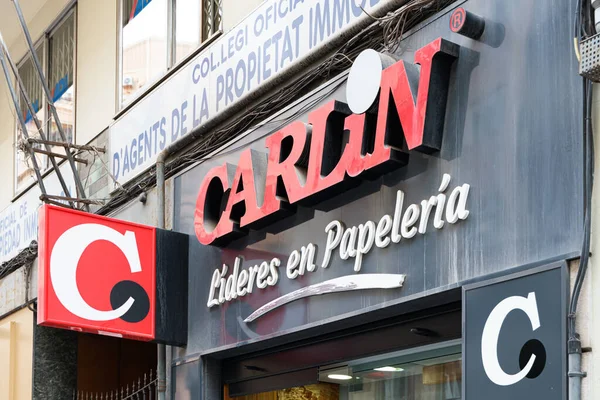 Valencia Spain November 2021 Carlin Leader Stationery Franchise Sector Spain — Stock Photo, Image