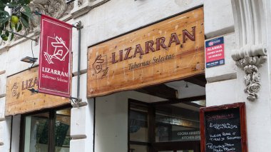 VALENCIA, İSPA - 10 Kasım 2021 Lizarran, İspanya 'da kurulan bir restoran zinciri.