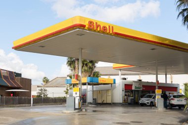 VALENCIA, İspanya - 13 Ocak 2022 BP British Petroleum, İngiltere merkezli çok uluslu bir petrol ve gaz şirketidir.