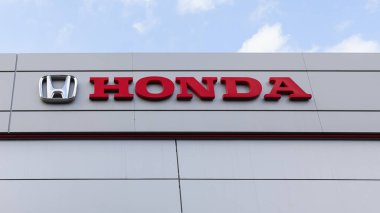 VALENCIA, İspanya - 13 Ocak 2022 Honda, Japon çokuluslu otomobil üreticisi.