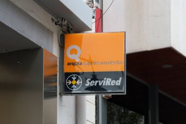 VALENCIA, İspanya - 24 Ocak 2022: Arquia bir İspanyol finans şirketi.