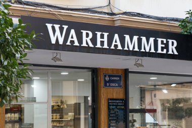 VALENCIA, İSPA - 31 Ocak 2022: Warhammer ortaçağ temalı bir masa üstü minyatür savaş oyunudur.