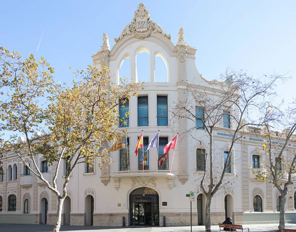 VALENCIA, İspanya - Şubat 02, 2022 Westin, Marriott International 'ın sahibi olduğu ABD' li lüks otel zinciri.