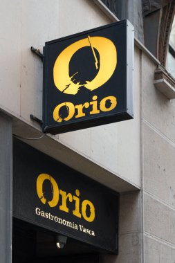 VALENCIA, İSPA - 10 Mart 2022 Orio bir Bask mutfağı restoranıdır. Sagardi Grup 'a ait.
