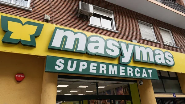 Valencia Spain March 2022 Masymas Spanish Supermarket Chain — Stock Photo, Image