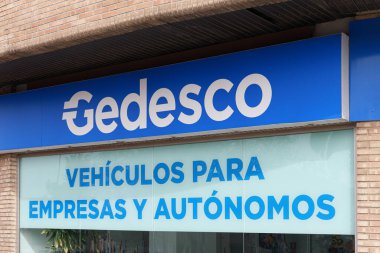 VALENCIA, İspanya - 28 Mart 2022 Gedesco İspanya 'nın en büyük banka dışı finansman şirketidir.