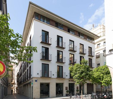 VALENCIA, İSPA - Mayıs 05, 2022: Vincci Hotels, İspanyol otel zinciri.