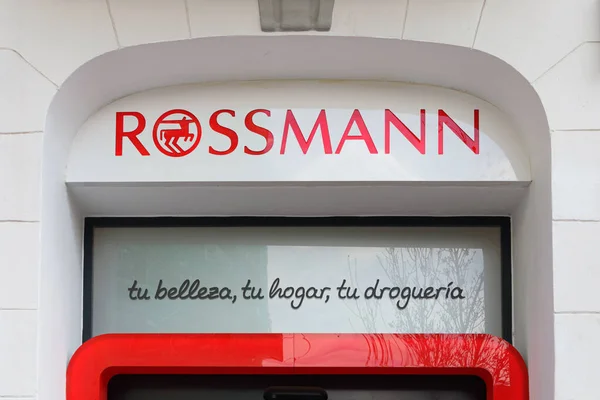 Valencia Spain May 2022 Rossmann One Largest Drugstore Chains Europe — Stock Photo, Image