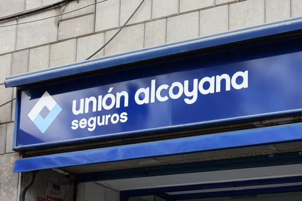 VALENCIA, İspanya - Mayıs 05, 2022: Union Alcoyana bir İspanyol sigorta şirketidir.