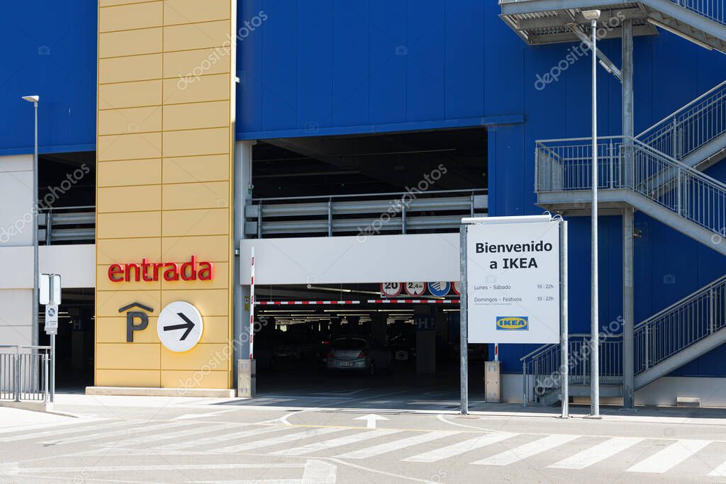 ALFAFAR, SPAIN - JUNE 06, 2022: Ikea is a Swedish multinational company that designs and sells furniture, kitchen appliances and home accessories