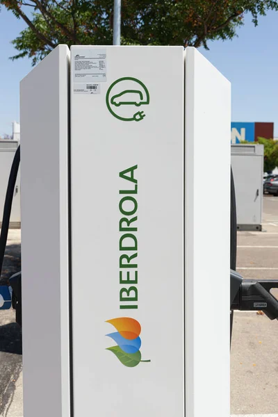 Alfafar Spanya Haziran 2022 Elektrikli Araba Şarj Istasyonu Iberdrola — Stok fotoğraf