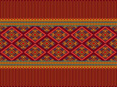 Simetri Rodos Geometrik Giysi veya Giysi için Bohemya Biçimi, Nakış, Kumaş, Paket Tasarımı