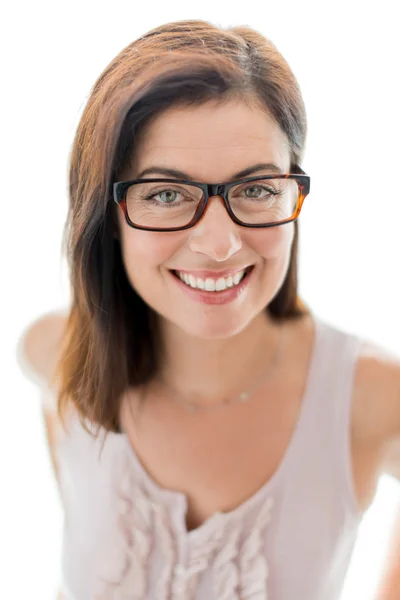 Confident woman wearing stylish glasses — Stock Photo, Image