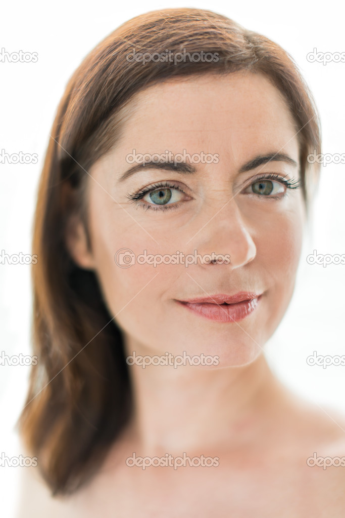 Attractive woman in her forties