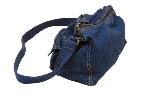 Lato posteriore della borsa in denim — Foto Stock