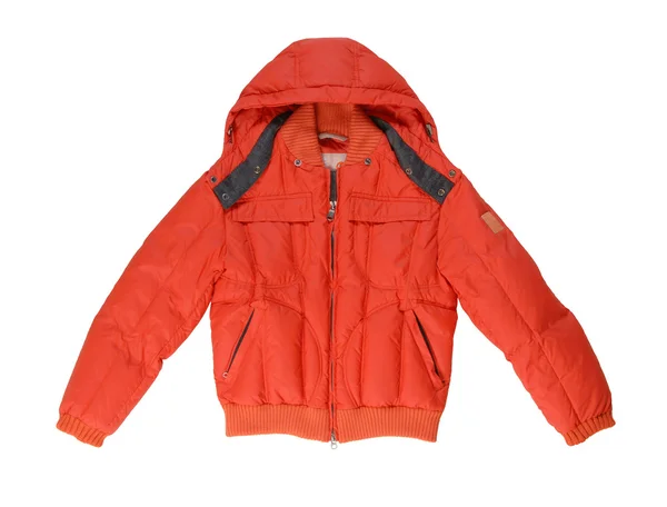 Uma jaqueta vermelha quente . Imagem De Stock