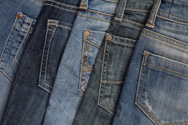 It is a pile of jeans. clipart