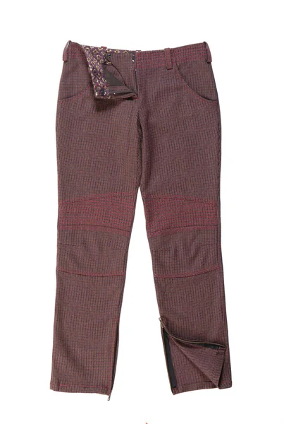 Pantalon à carreaux en laine — Photo