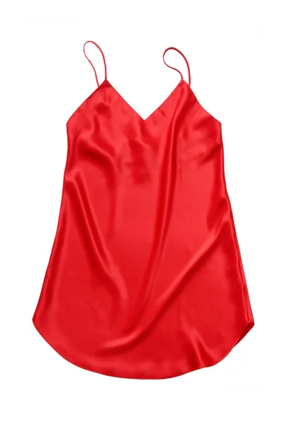 Red silk chemise — Stock Photo, Image