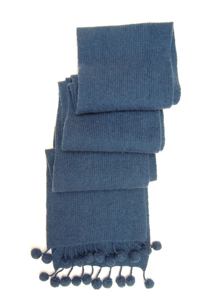Blue warm scarf. — Stock Photo, Image