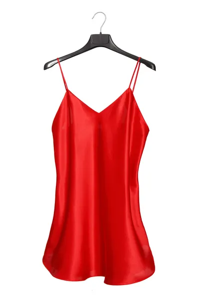 Nachthemd aus rotem Satin — Stockfoto